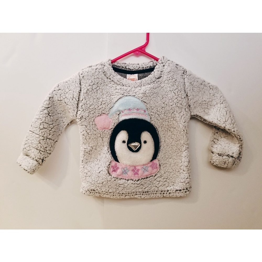 Girl's Penguin Pullover/Toddler's Sweatshirt